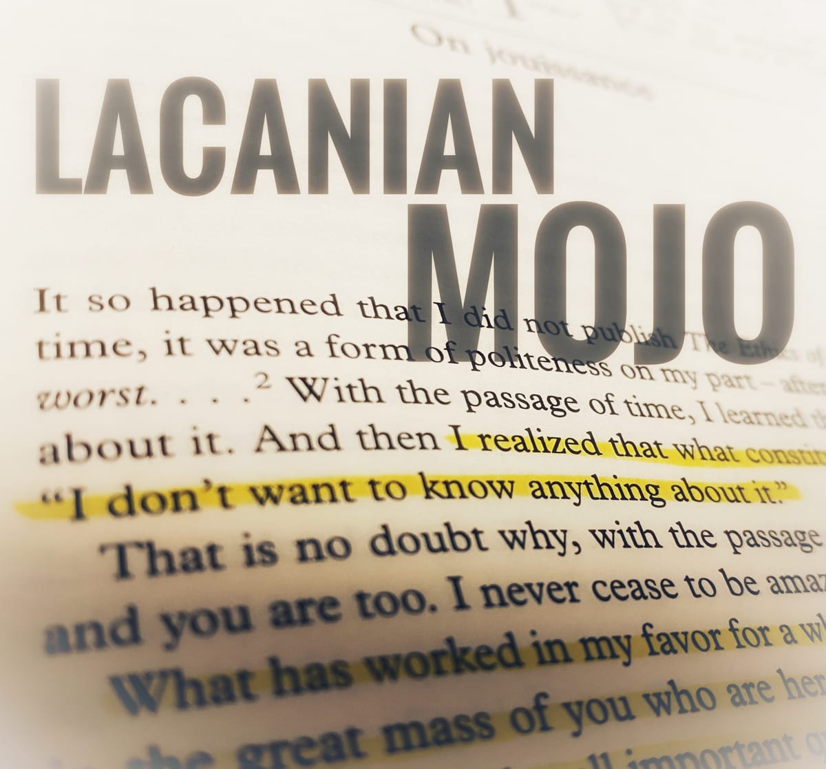 Lacanian Mojo
